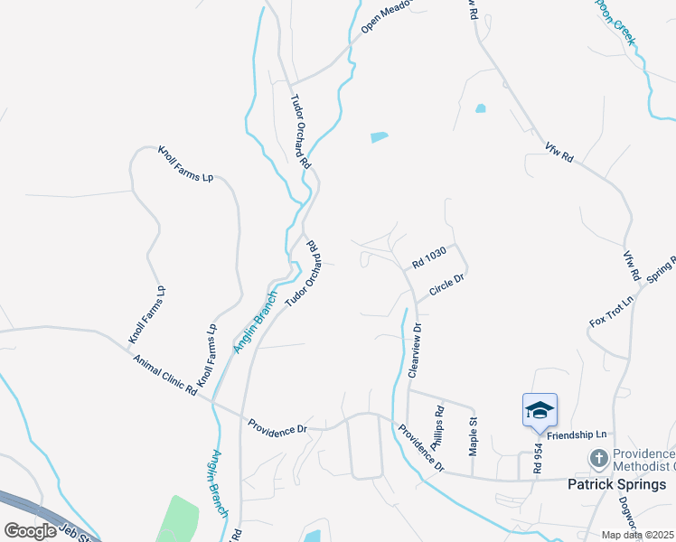 map of restaurants, bars, coffee shops, grocery stores, and more near 990 Tudor Orchard Road in Patrick Springs