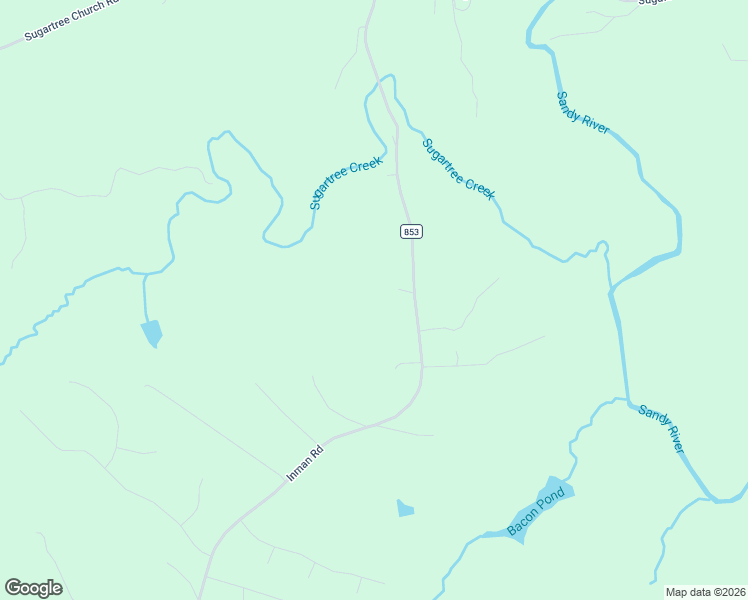 map of restaurants, bars, coffee shops, grocery stores, and more near 1012 Inman Road in Danville