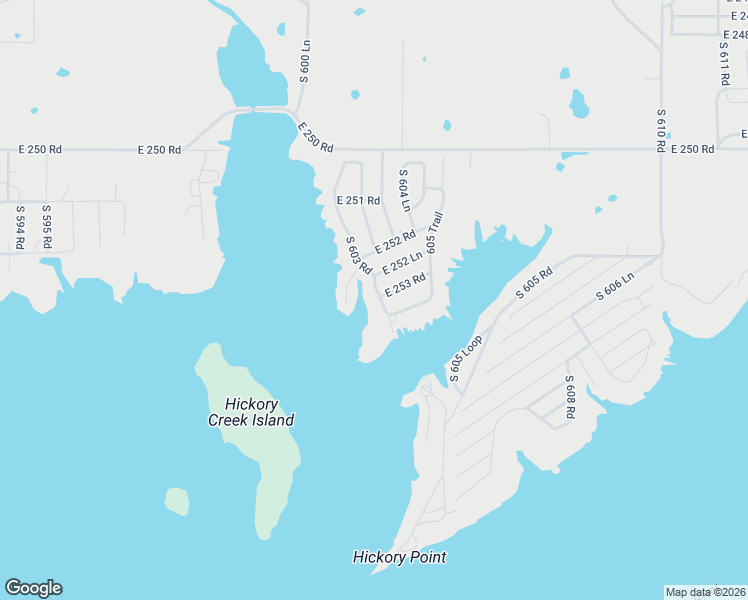 map of restaurants, bars, coffee shops, grocery stores, and more near 25291 South 603 Road in Grove