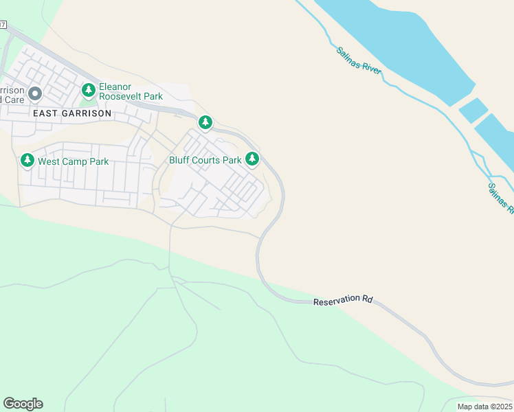 map of restaurants, bars, coffee shops, grocery stores, and more near 21623 Ord Avenue in Salinas