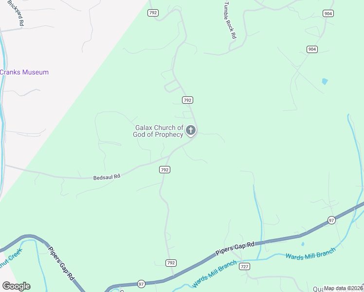 map of restaurants, bars, coffee shops, grocery stores, and more near 81 Oak Cluster Lane in Galax
