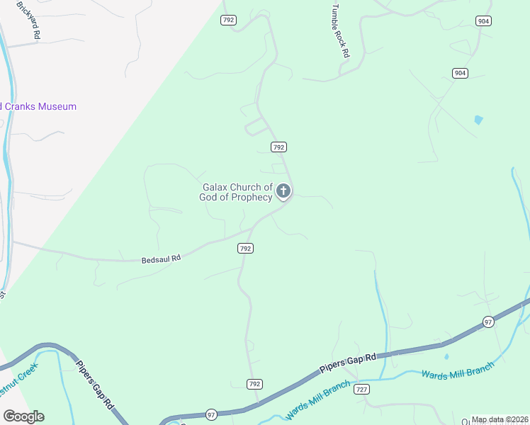map of restaurants, bars, coffee shops, grocery stores, and more near 81-99 Oak Cluster Lane in Galax
