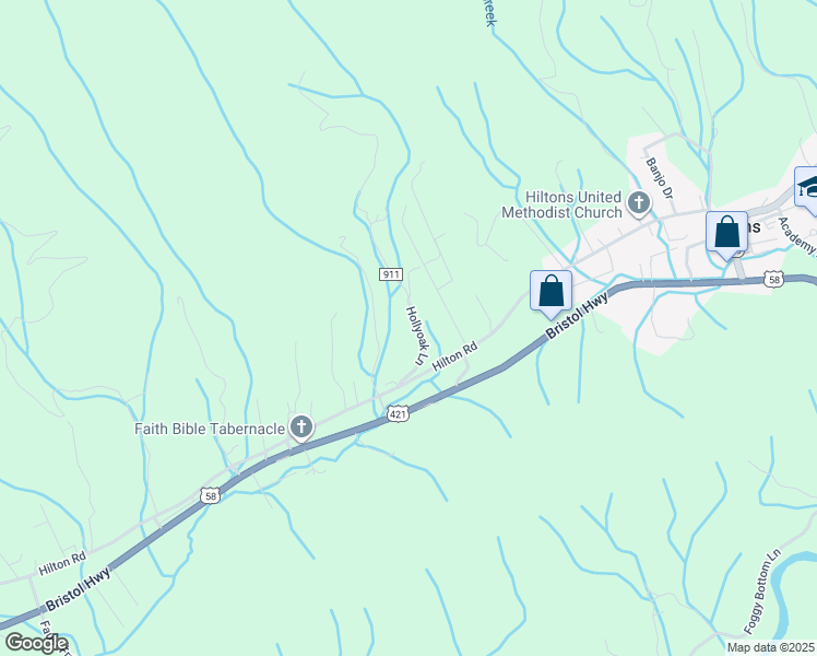 map of restaurants, bars, coffee shops, grocery stores, and more near 295 Hollyoak Lane in Gate City