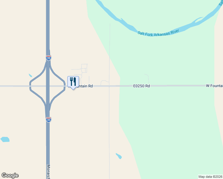 map of restaurants, bars, coffee shops, grocery stores, and more near 12050 South 44th Street in Tonkawa