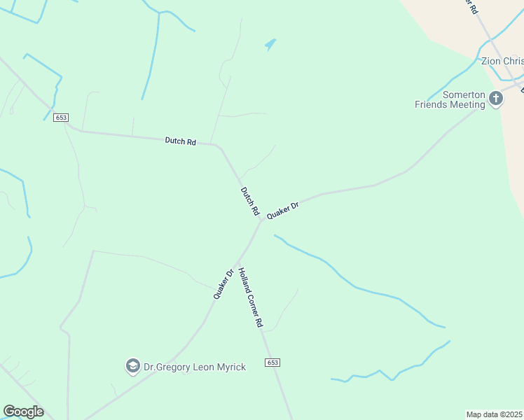 map of restaurants, bars, coffee shops, grocery stores, and more near 1540 Dutch Road in Suffolk