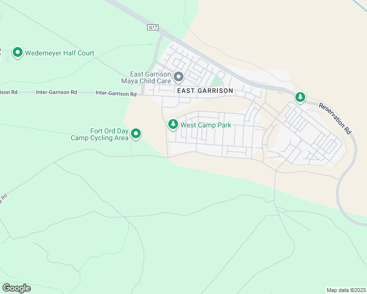 map of restaurants, bars, coffee shops, grocery stores, and more near 14950 Breckinridge Avenue in Marina