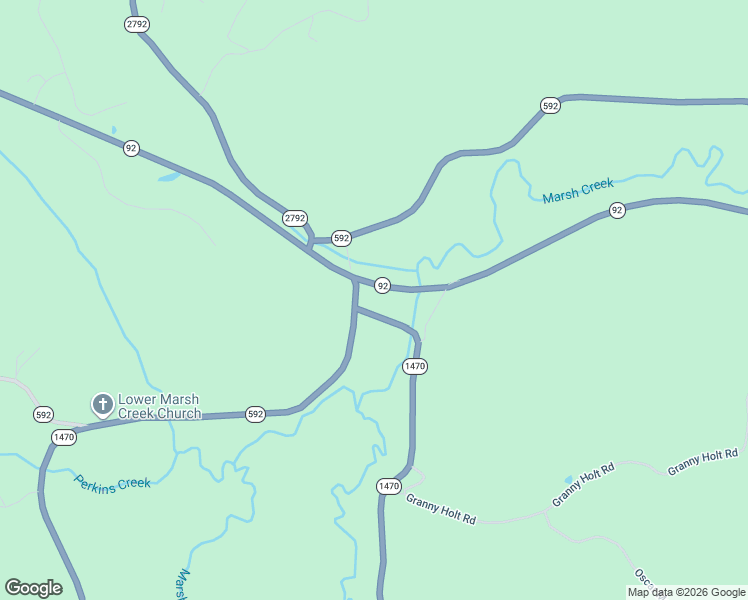 map of restaurants, bars, coffee shops, grocery stores, and more near Strunk - Silersville Road in Strunk