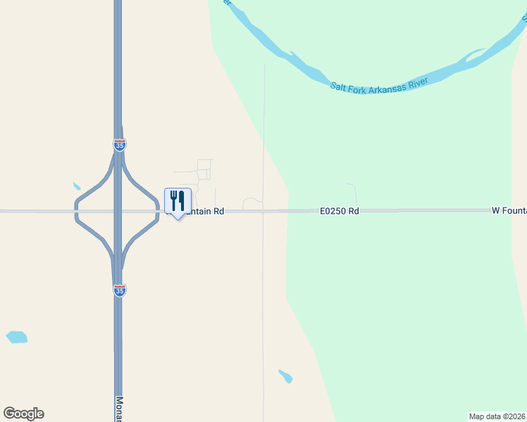 map of restaurants, bars, coffee shops, grocery stores, and more near 12050 South 44th Street in Tonkawa