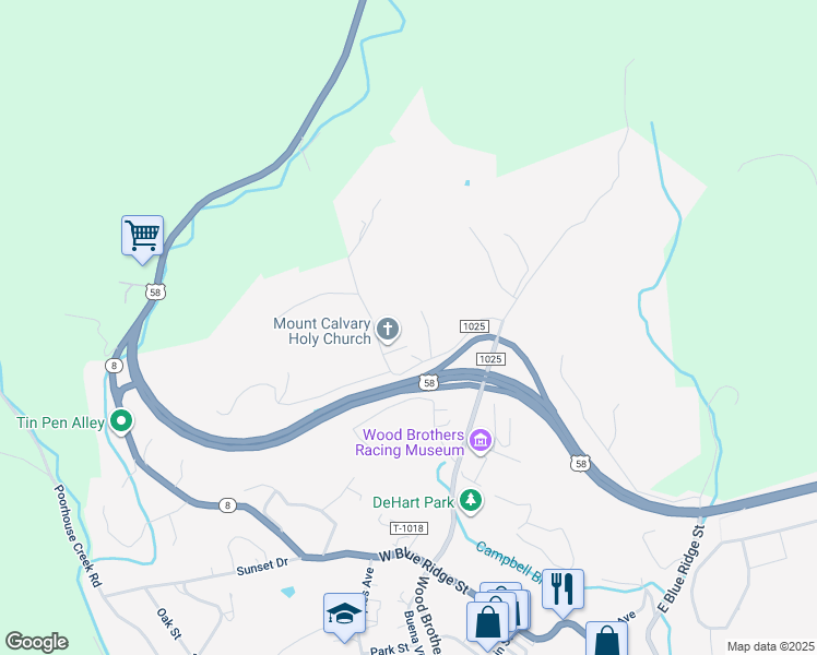 map of restaurants, bars, coffee shops, grocery stores, and more near 110 Houchins Cove in Stuart