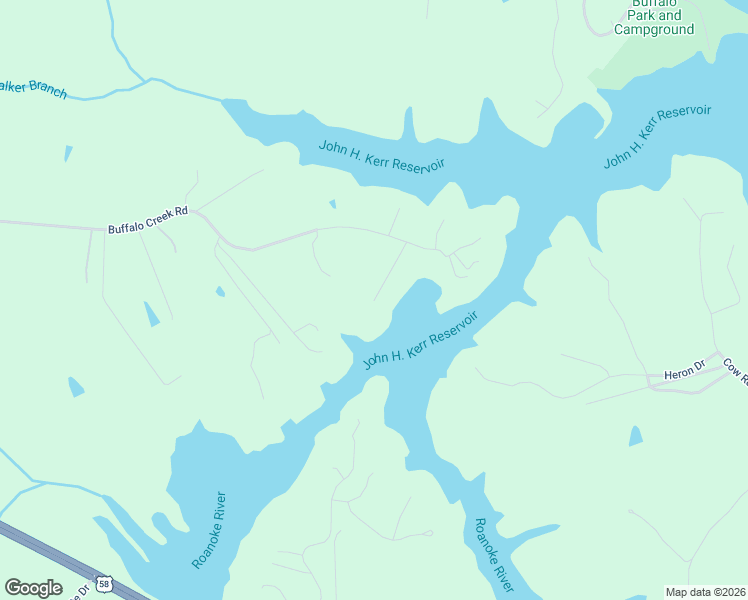 map of restaurants, bars, coffee shops, grocery stores, and more near 198 Lake Boulevard in Buffalo Junction