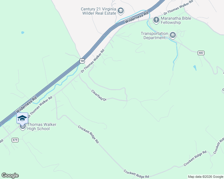 map of restaurants, bars, coffee shops, grocery stores, and more near 3874 Doctor Thomas Walker Road in Ewing