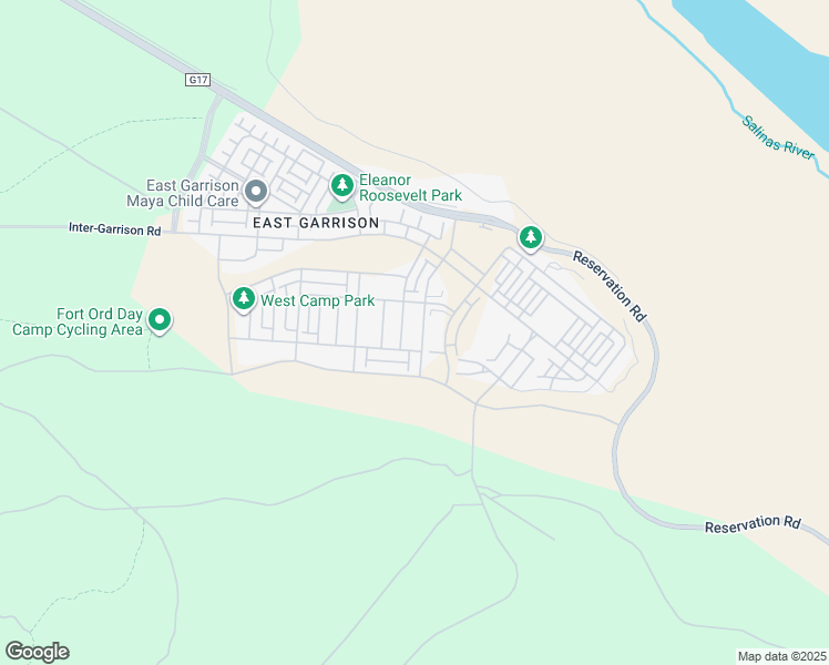map of restaurants, bars, coffee shops, grocery stores, and more near 16326 East Garrison Drive in Marina