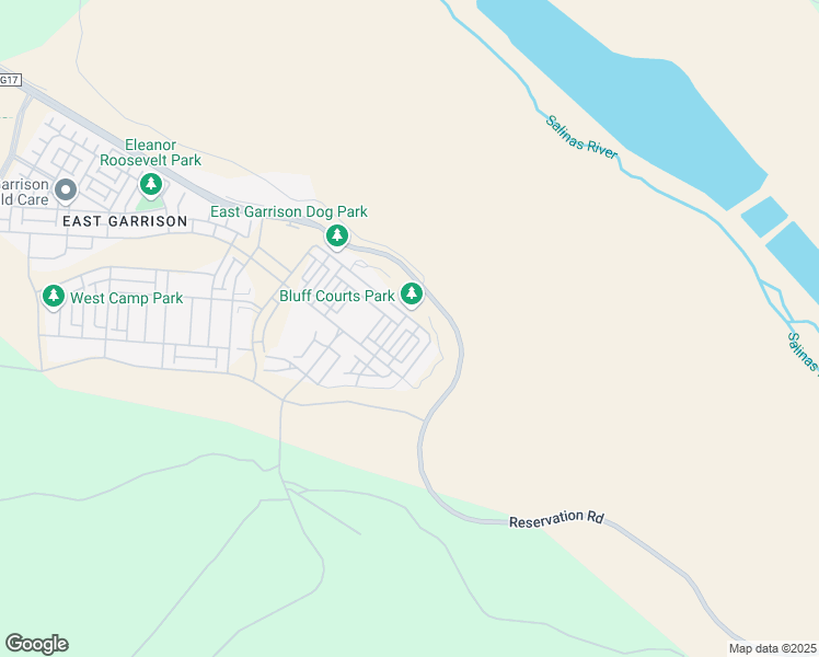 map of restaurants, bars, coffee shops, grocery stores, and more near 21572 Ord Avenue in Salinas