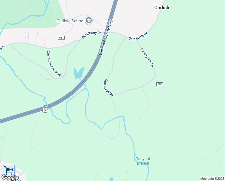 map of restaurants, bars, coffee shops, grocery stores, and more near 499 Country Pl Road in Axton