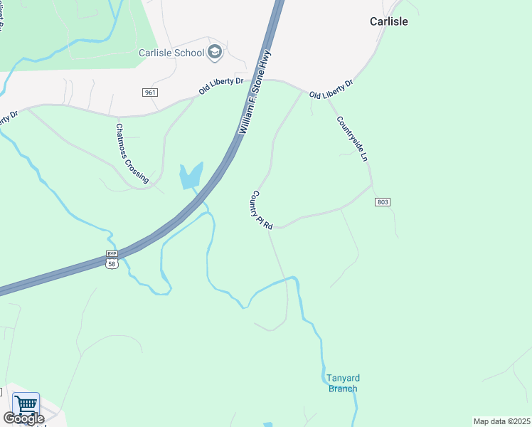 map of restaurants, bars, coffee shops, grocery stores, and more near 499 Country Place Road in Axton