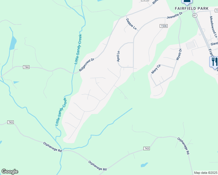 map of restaurants, bars, coffee shops, grocery stores, and more near 115 Talbott Drive in Danville