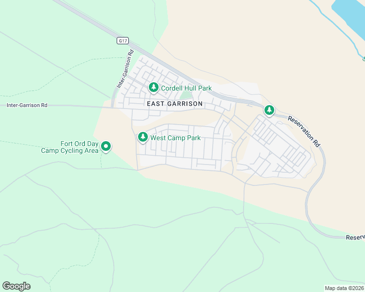 map of restaurants, bars, coffee shops, grocery stores, and more near 16614 Early Lane in Monterey County