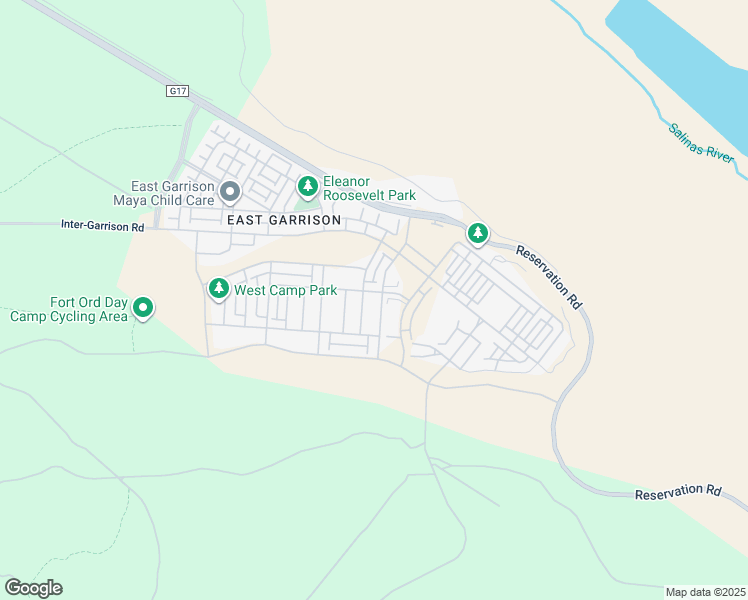 map of restaurants, bars, coffee shops, grocery stores, and more near 14882 Kit Carson Drive in Marina