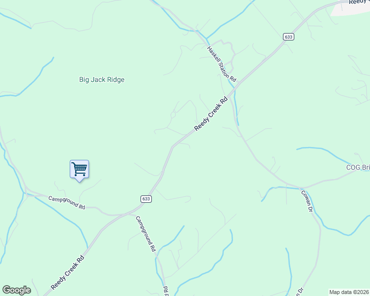 map of restaurants, bars, coffee shops, grocery stores, and more near 8512 Reedy Creek Road in Bristol