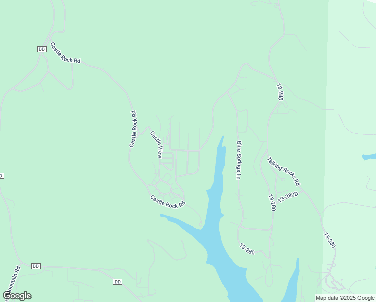 map of restaurants, bars, coffee shops, grocery stores, and more near 1 South Granny Lane in Reeds Spring