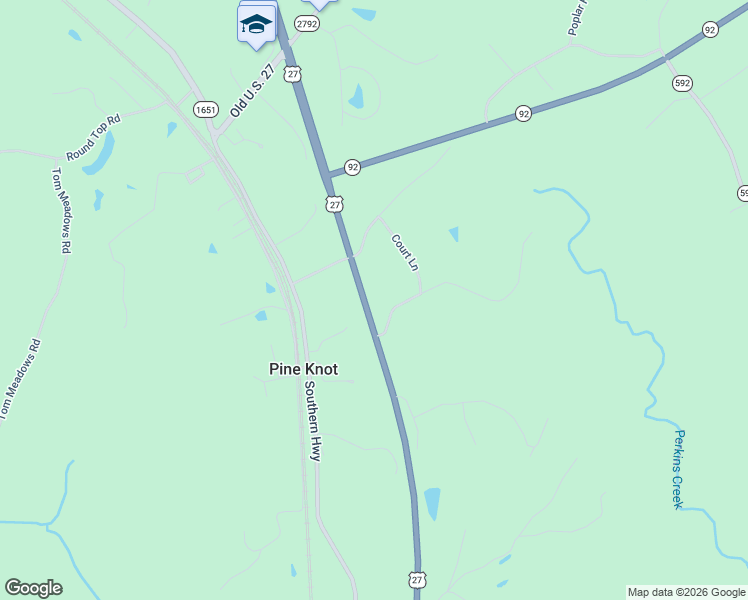 map of restaurants, bars, coffee shops, grocery stores, and more near 58 Old Cal Hill Road in Pine Knot