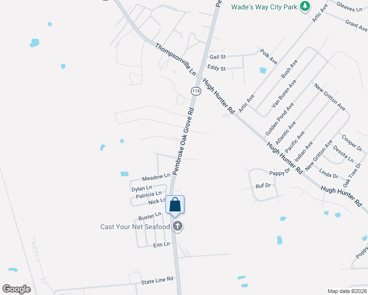 map of restaurants, bars, coffee shops, grocery stores, and more near 264-298 Pembroke Oak Grove Rd in Oak Grove