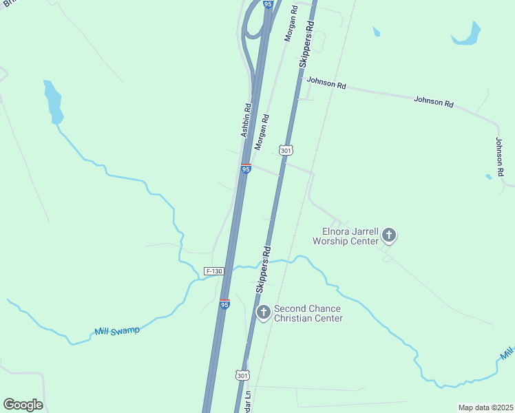 map of restaurants, bars, coffee shops, grocery stores, and more near 2395 Skippers Road in Emporia