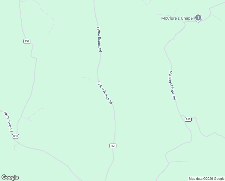 map of restaurants, bars, coffee shops, grocery stores, and more near State Road 668 in Rose Hill