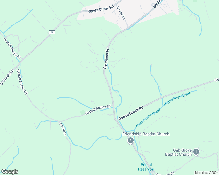 map of restaurants, bars, coffee shops, grocery stores, and more near 20325 Benhams Road in Bristol
