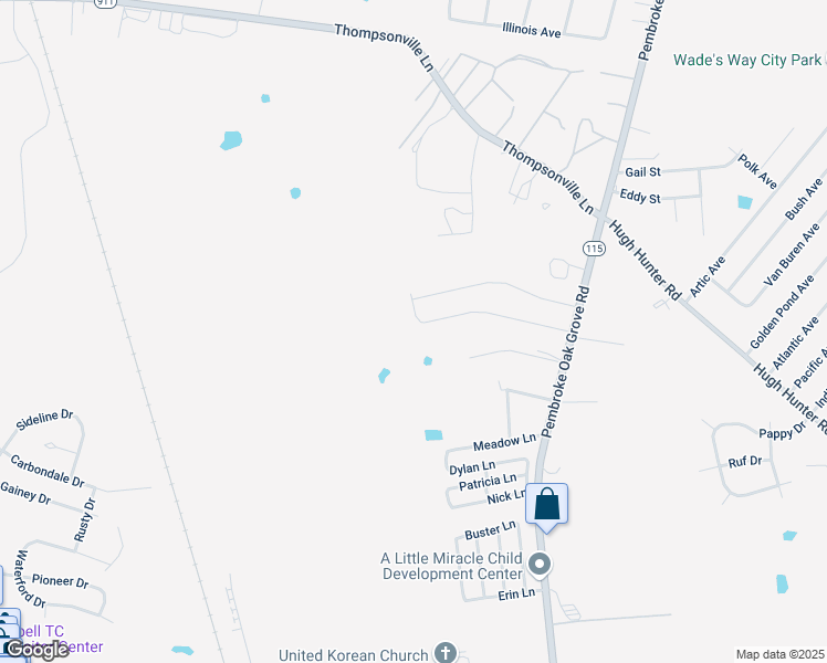 map of restaurants, bars, coffee shops, grocery stores, and more near 263 Azalea Drive in Oak Grove