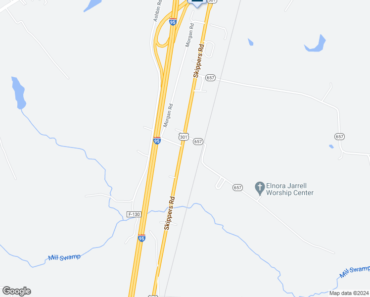 map of restaurants, bars, coffee shops, grocery stores, and more near 2318 Skippers Road in Emporia