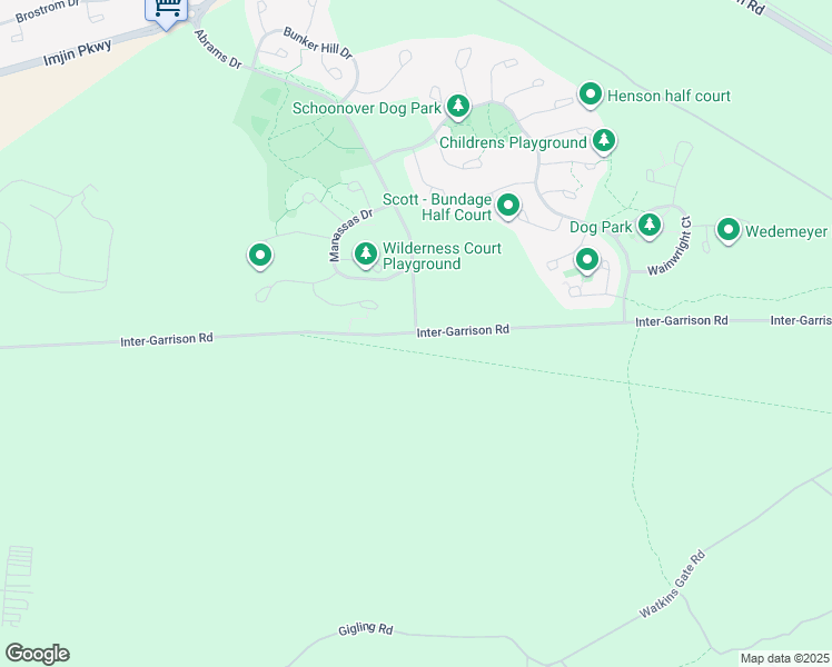 map of restaurants, bars, coffee shops, grocery stores, and more near Inter-Garrison Road in Seaside