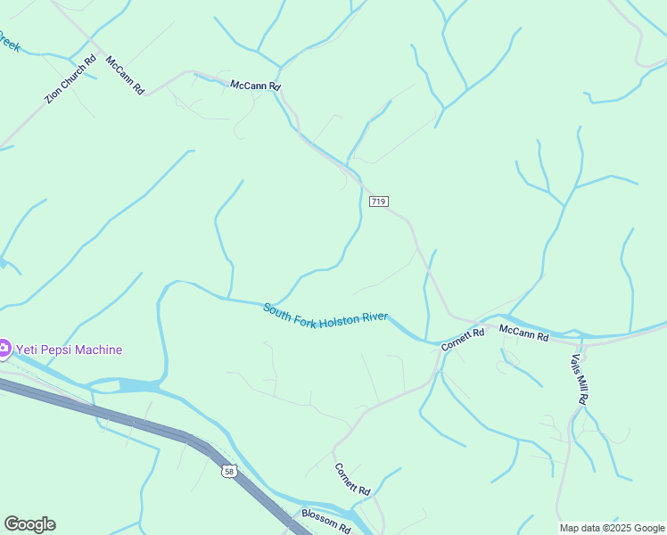 map of restaurants, bars, coffee shops, grocery stores, and more near 21052 McCann Road in Damascus