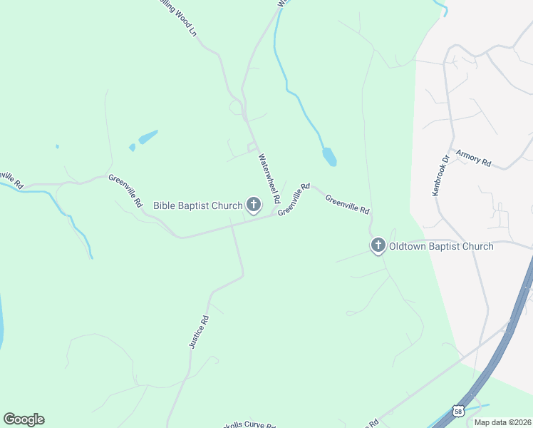 map of restaurants, bars, coffee shops, grocery stores, and more near 2224 Waterwheel Road in Galax