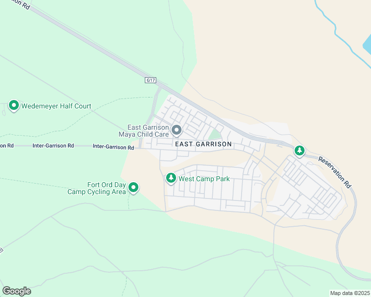 map of restaurants, bars, coffee shops, grocery stores, and more near 13713 Sherman Boulevard in Monterey County