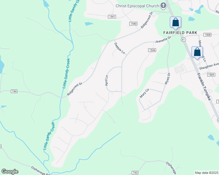 map of restaurants, bars, coffee shops, grocery stores, and more near 263 April Lane in Danville