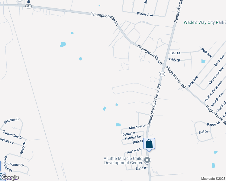 map of restaurants, bars, coffee shops, grocery stores, and more near 264 Azalea Drive in Oak Grove