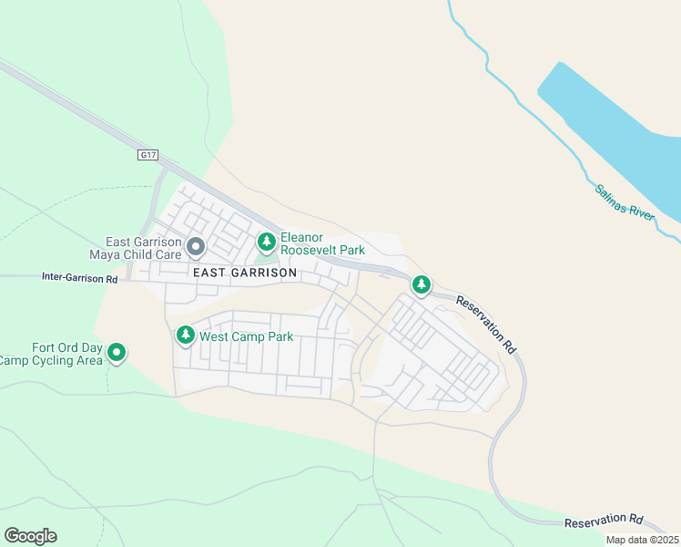 map of restaurants, bars, coffee shops, grocery stores, and more near 17807 Banks Street in Salinas