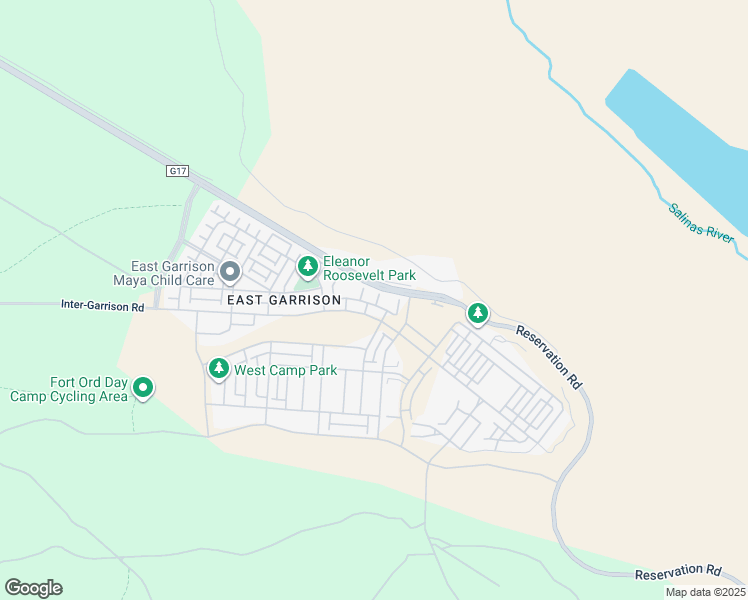 map of restaurants, bars, coffee shops, grocery stores, and more near 17807 Banks Street in Salinas