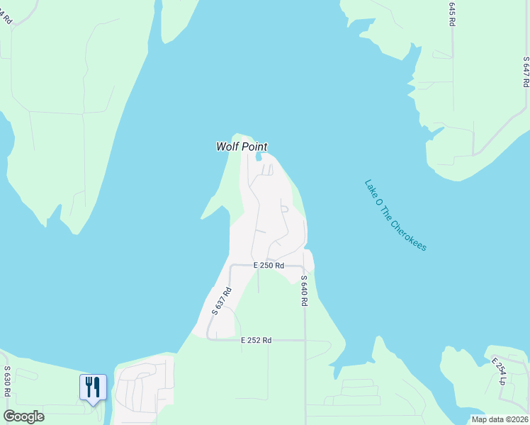 map of restaurants, bars, coffee shops, grocery stores, and more near 24791 South 639 Place in Grove
