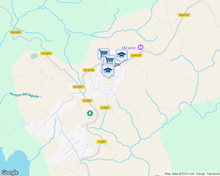map of restaurants, bars, coffee shops, grocery stores, and more near 30 Calle Antonio Silva in Algar
