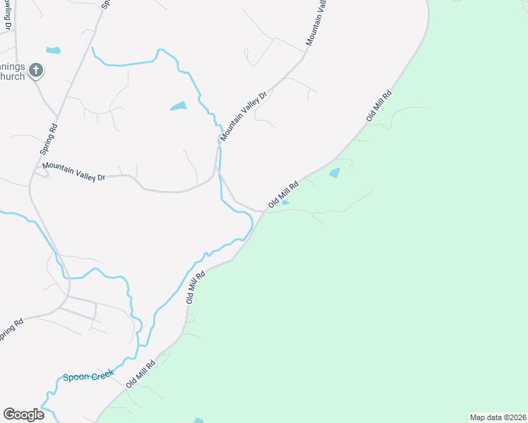 map of restaurants, bars, coffee shops, grocery stores, and more near Old Mill Road in Patrick Springs