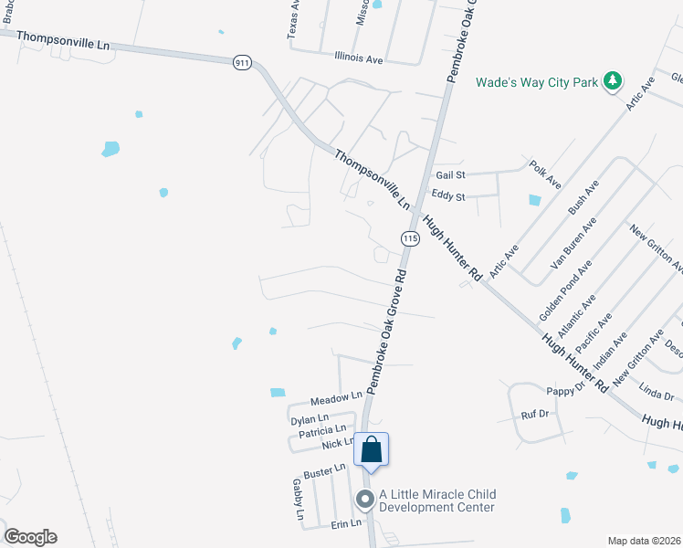 map of restaurants, bars, coffee shops, grocery stores, and more near 225 Azalea Drive in Oak Grove