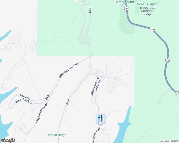 map of restaurants, bars, coffee shops, grocery stores, and more near 1057 Indian Point Road in Branson