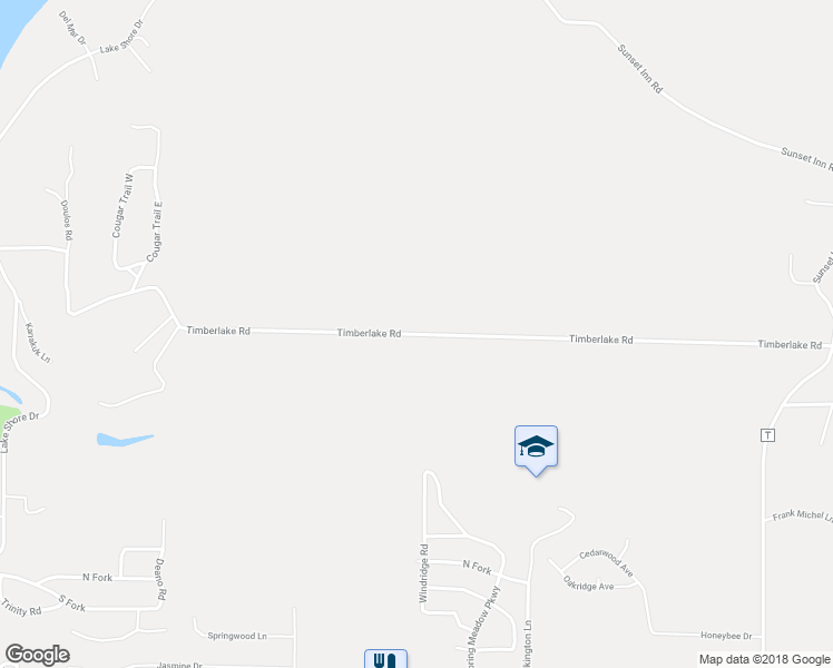 map of restaurants, bars, coffee shops, grocery stores, and more near 424 Timberlake Road in Branson