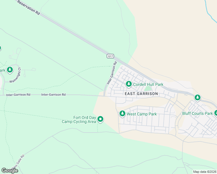 map of restaurants, bars, coffee shops, grocery stores, and more near 18439 McClellan Circle in Monterey County