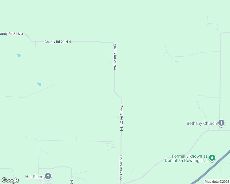 map of restaurants, bars, coffee shops, grocery stores, and more near County Road 21 N-4 in Ripley County
