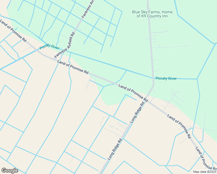 map of restaurants, bars, coffee shops, grocery stores, and more near 1831 Land of Promise Road in Chesapeake