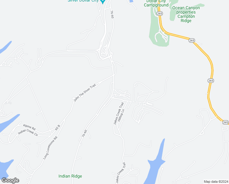 map of restaurants, bars, coffee shops, grocery stores, and more near 1056 Indian Point Road in Branson