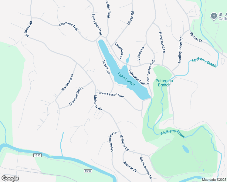 map of restaurants, bars, coffee shops, grocery stores, and more near 1124 Corn Tassel Trail in Martinsville